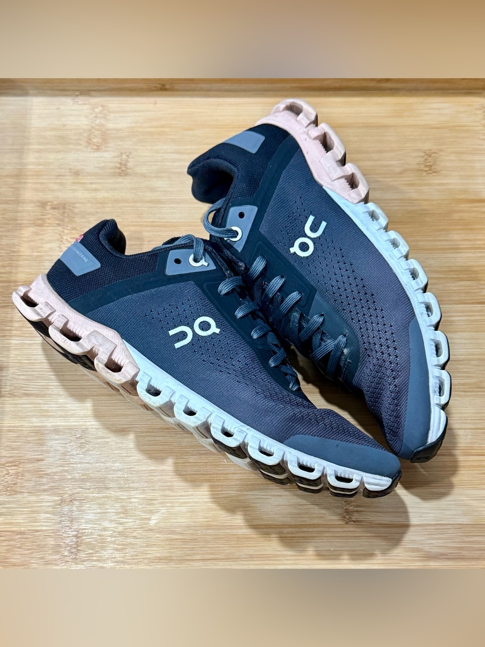 On Running Black, Gray and Pink Women's Running Shoes (US W6.5)